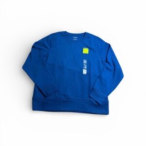 NEW Tek Gear Ultrasoft Fleece Crewneck Sweatshirt Blue Men's Size Medium